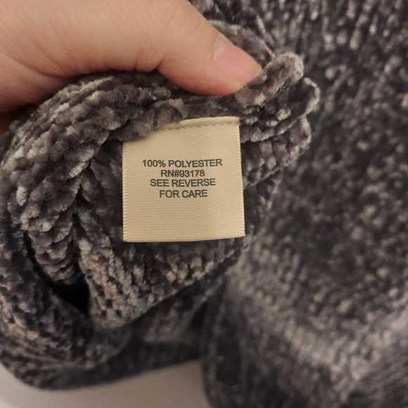 Philosophy Anthropologie Soft Fuzzy Long Sleeve Pullover Sweater Shirt Top Gray - Picture 8 of 9